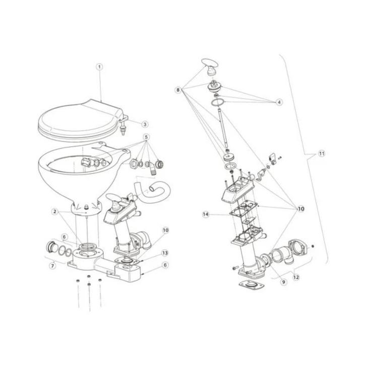 Pot Inclusief Pakking En Bouten, Watersport en Boten, Bootonderdelen, Nieuw, Zeilboot of Motorboot, Ophalen of Verzenden