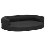 Luxe Hondenbed Linnen-look Zwart | Tweedekansje | OP=OP, Dieren en Toebehoren, Hondenmanden, Ophalen of Verzenden, Nieuw, Polyester