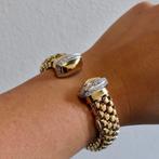 18 Krt. Bicolor gouden armband met diamant; 0,80 ct; Ø 55.., Gebruikt, Overige kleuren, Ophalen of Verzenden, Met edelsteen