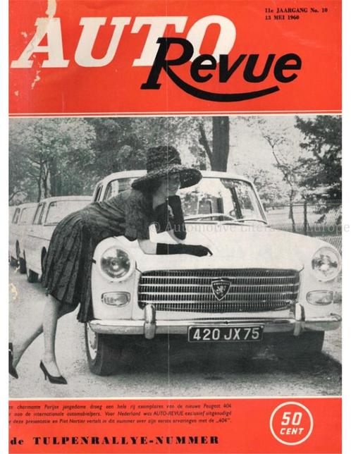 1960 AUTO REVUE MAGAZINE 10 NEDERLANDS, Boeken, Auto's | Folders en Tijdschriften