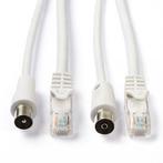 Netwerk en coax kabel | Nedis | Met Connectoren | 3 m, Nieuw, Verzenden
