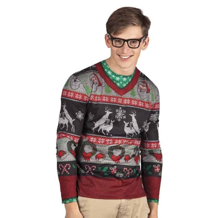 Kerst Shirt Man, Kleding | Heren, Carnavalskleding en Feestkleding, Nieuw, Verzenden