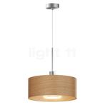 Bruck Cantara Hout Hanglamp LED, chroom mat/lampenkap eikenh, Verzenden, Nieuw