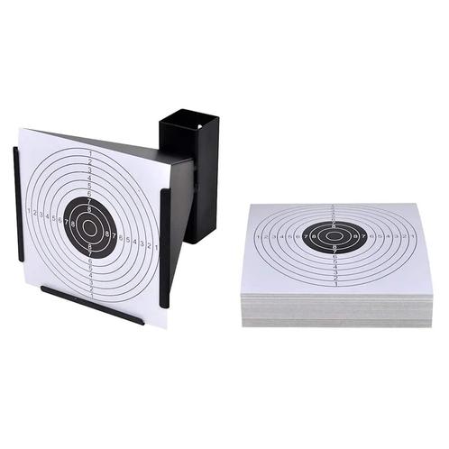 vidaXL Schietkast trechtervormig met 100 papieren targets 14, Sport en Fitness, Schietsport-accessoires, Nieuw, Verzenden