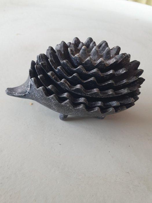Asbak - Hedgehog asbakkenset - Metaal, Antiek en Kunst, Kunst | Designobjecten