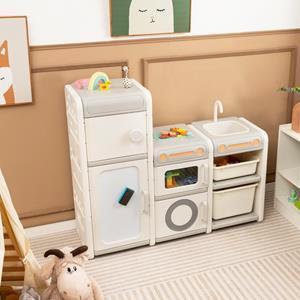 2dekans | Costway opbergmeubel voor kinderspeelgoed - beschikbaar voor biedingen