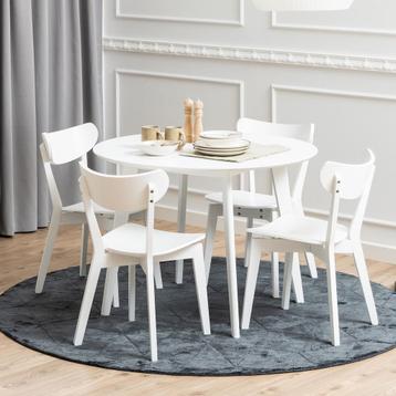 Bendt Ronde Eettafel Torkil 105cm, kleur Wit