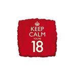 Keep calm youre 18 ballon - Folie Ballonnen, Verzenden, Nieuw