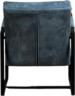 Leren design fauteuils - Echt leer, Industrieel, Comfortabe, Huis en Inrichting, Fauteuils, Nieuw, Ophalen of Verzenden, 50 tot 75 cm