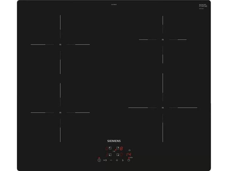 SIEMENS EU61RBEB5D - Kookplaat - Inductie - 4 kookzones - 60, Witgoed en Apparatuur, Kookplaten, Zo goed als nieuw, Verzenden