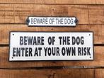 Pas op voor de hond. - Reclamebord - Gietijzer