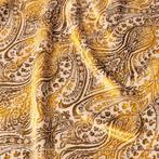 Raro Velluto Paisley Oro – Italiaanse stof - Meubelstof -