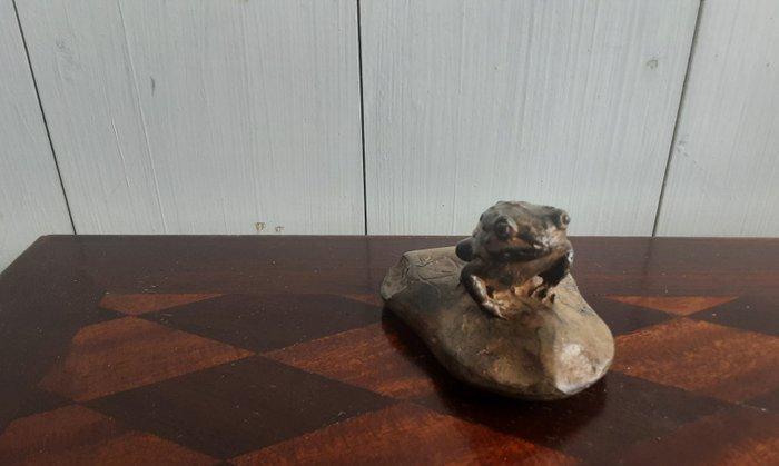 P. Chenet - Figuur - Kikker - Brons, Antiek en Kunst, Curiosa en Brocante
