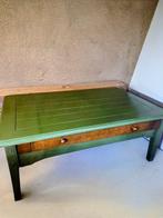 Tafel - Hout - Unieke olijfgroene bijzet