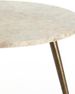 2dekans | Light & Living - Bijzettafel ZECA - Ø59x41cm -, Huis en Inrichting, Tafels | Bijzettafels, Ophalen of Verzenden, Zo goed als nieuw