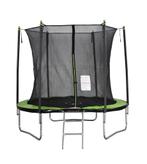 Trampoline 244 cm rond | Groen/Zwart | Nieuw | Scherpe Prijs, Ophalen of Verzenden, Nieuw