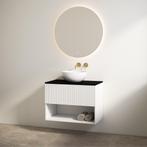 Badmeubelset Best Design Rigatti 60 cm Mat Wit + Zwart Mat, Doe-het-zelf en Verbouw, Ophalen of Verzenden, Nieuw, Bad