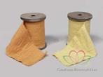 Lint linnen jute fabric ribbon 8. 5 cm. 3 meter geel !, Nieuw, Ophalen of Verzenden
