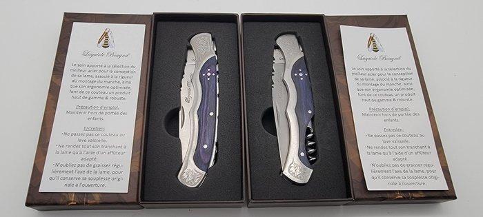 Laguiole bougna - Tafelmessenset (2) - Hout, Antiek en Kunst, Antiek | Keukenbenodigdheden