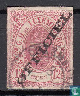 Luxemburg - Staatswapenschild - 1875, Postzegels en Munten, Postzegels | Europa | Overig, Gestempeld, Verzenden