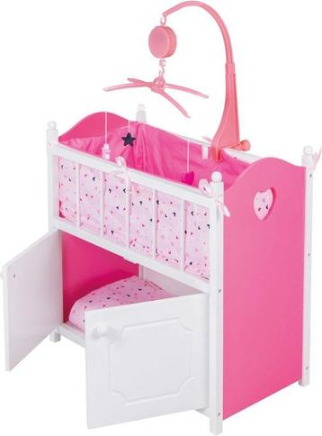 Koopjeshoek My Beautiful Dollsroom Houten Poppen-Ledikant me beschikbaar voor biedingen