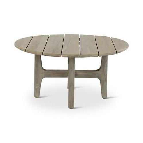 Salontafel Elisa | 80 cm | teak grey, Tuin en Terras, Overige Tuin en Terras, Nieuw, Verzenden