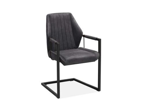 Eetkamerstoel Vera - eetkamerstoelen - Antraciet, Huis en Inrichting, Stoelen, Grijs, Nieuw, Stof