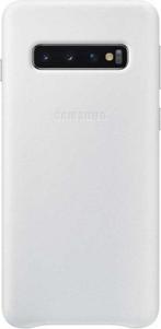 Samsung Lederen Cover - voor Samsung Galaxy S10 - Wit, Telecommunicatie, Mobiele telefoons | Hoesjes en Frontjes | Overige merken