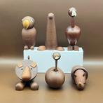 Senshukai  - Speelgoed meubels 6 Vintage wooden animals