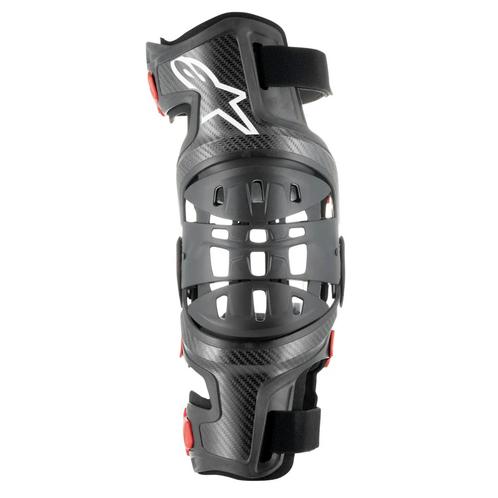 Kniebeschermer Rechts Alpinestars Bionic-10 Zwart-Rood, Motoren, Accessoires | Overige, Nieuw, Verzenden