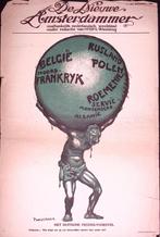 Spotprent over vredes-voorstel door Duitsland tijdens Eer..., Antiek en Kunst, Kunst | Litho's en Zeefdrukken, Verzenden