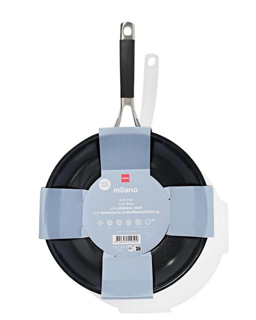 HEMA Wok Ø28cm Milano PFAS-vrij, Huis en Inrichting, Keuken | Potten en Pannen, Nieuw, Verzenden