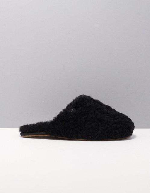 UGG - maat 40-  W Maxi Curly Slide Dames Sloffen - Black, Kleding | Dames, Schoenen, Verzenden