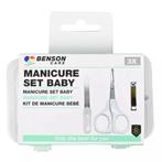 Benson Manicureset voor babys - 3-delig - Roestvrijstaal..., Ophalen of Verzenden, Nieuw