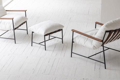Stonekind - Fauteuil - Vail - Eik, Katoen, Metaal -, Antiek en Kunst, Kunst | Designobjecten