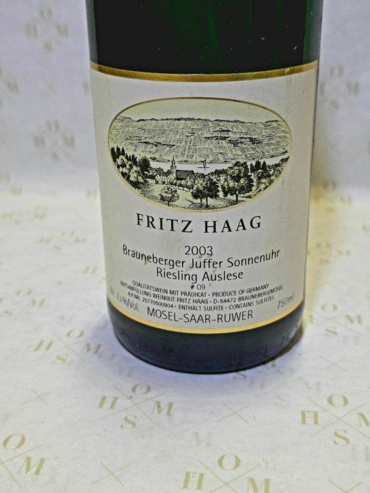 2003 Fritz Haag, Brauneberger Juffer Sonnenuhr Riesling, Verzamelen, Wijnen