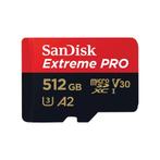 SanDisk Extreme Pro MicroSDXC 512GB 200MB/s A2 V30 + SD, Ophalen of Verzenden, Nieuw, Overige typen, Overige merken