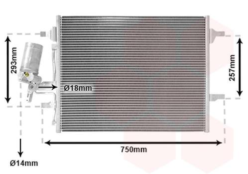LUCHTCONDENSATOR VOOR VOLVO S60/V60 2010-2013 30741670, Auto-onderdelen, Airco en Verwarming, Nieuw, Ophalen of Verzenden