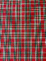 Exclusief Schotse tartanstof, gekleurd in draad,