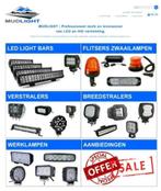 LED verstraler werklamp breedstraler lightbar 12v en 24v etc, Verzenden