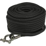 Ankerloodlijn 12mm x 30m Polyester Zwart, Watersport en Boten, Ophalen of Verzenden, Nieuw
