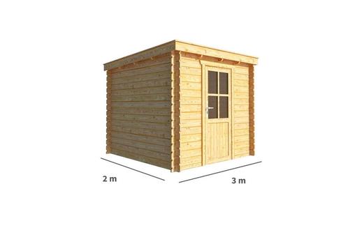 Tuinhuisje Blokhut Els 300 cm bij 200 cm diep Lessenaarsdak, Tuin en Terras, Tuinhuizen, Nieuw, Verzenden