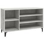 vidaXL Schoenenkast 102x36x60 cm bewerkt hout betongrijs, Verzenden, Nieuw