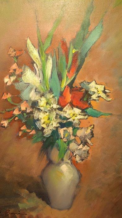 Enrico Bone (1928-2006) - Vaso con fiori, Antiek en Kunst, Kunst | Schilderijen | Klassiek