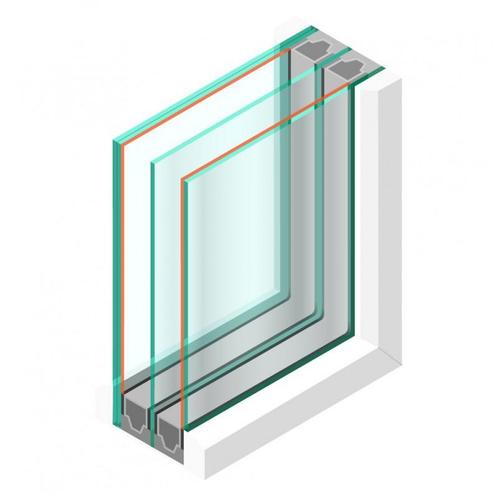 Spoedglas Triple glas HR+++ - Canale blank 4mm - sp - #4mm -, Doe-het-zelf en Verbouw, Glas en Ramen, Ophalen of Verzenden