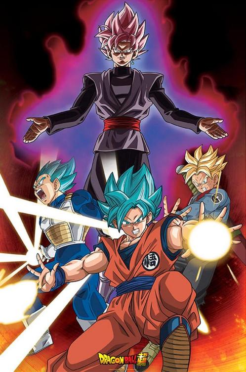Poster Dragon Ball Super Goku Black 61x91,5cm, Verzamelen, Posters, Nieuw, A1 t/m A3, Verzenden