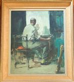 Martin Bollé (1912-1968) - Peintre au travail, Antiek en Kunst