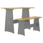 vidaXL Eettafel met bankje REINE massief grenenhout, Huis en Inrichting, Verzenden, Nieuw