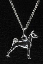 Zilveren Basenji ketting hanger - groot, Verzenden, Nieuw