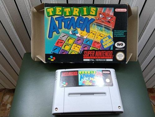 Nintendo - Snes - 4 Super Nintendo games - Tetris Attack,, Spelcomputers en Games, Spelcomputers | Overige Accessoires